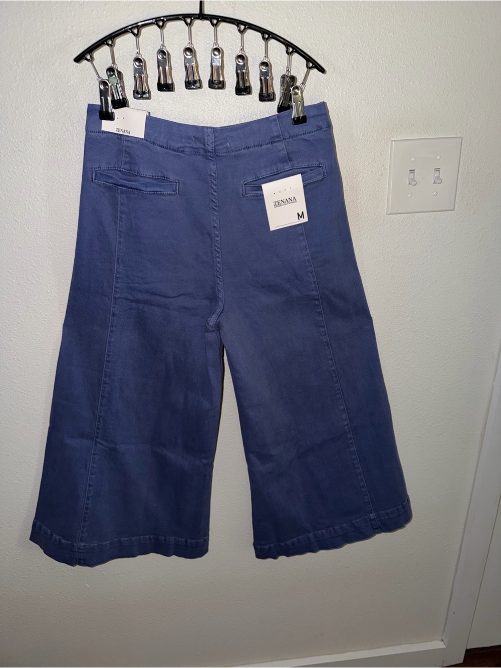 Zenana Outfitters Wide-Leg Gaucho Pants-Cotton/Spandex NWT - Picture 4 of 8